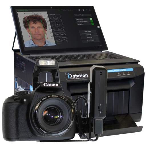 Sinfonia passport camera System with Sinfonia Printer, Canon DSLR and CamFi Controller